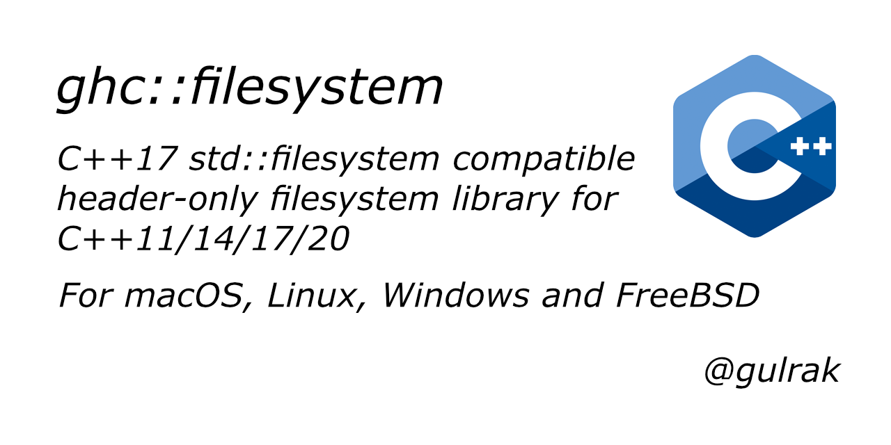 gulrak/filesystem