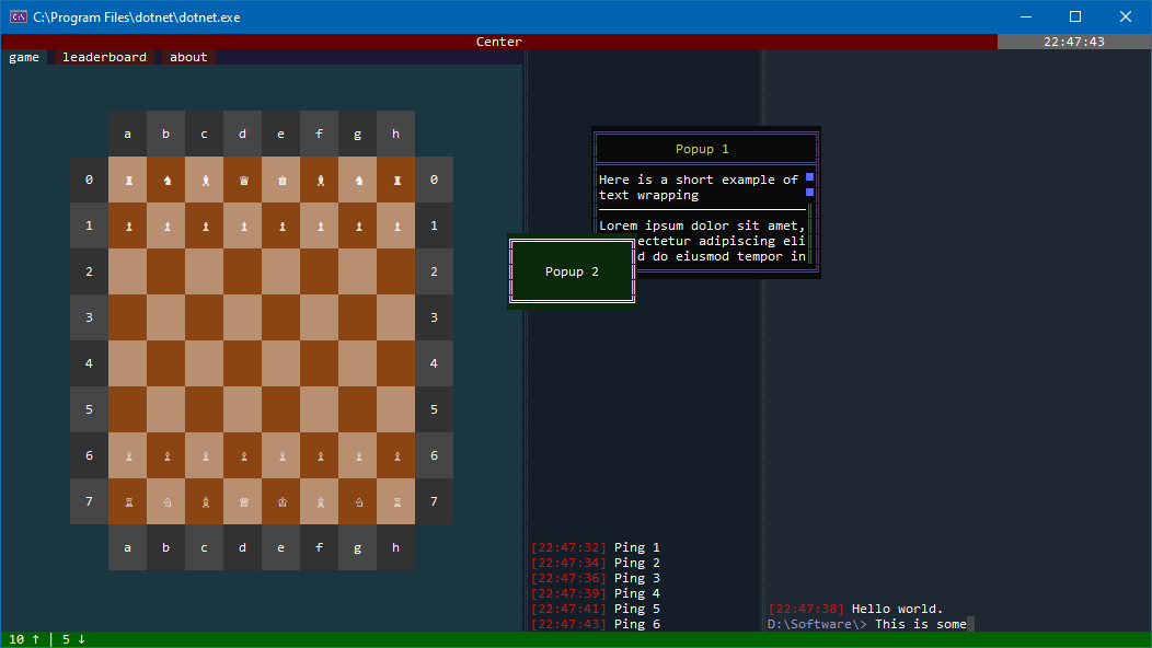 TomaszRewak/C-sharp-console-gui-framework