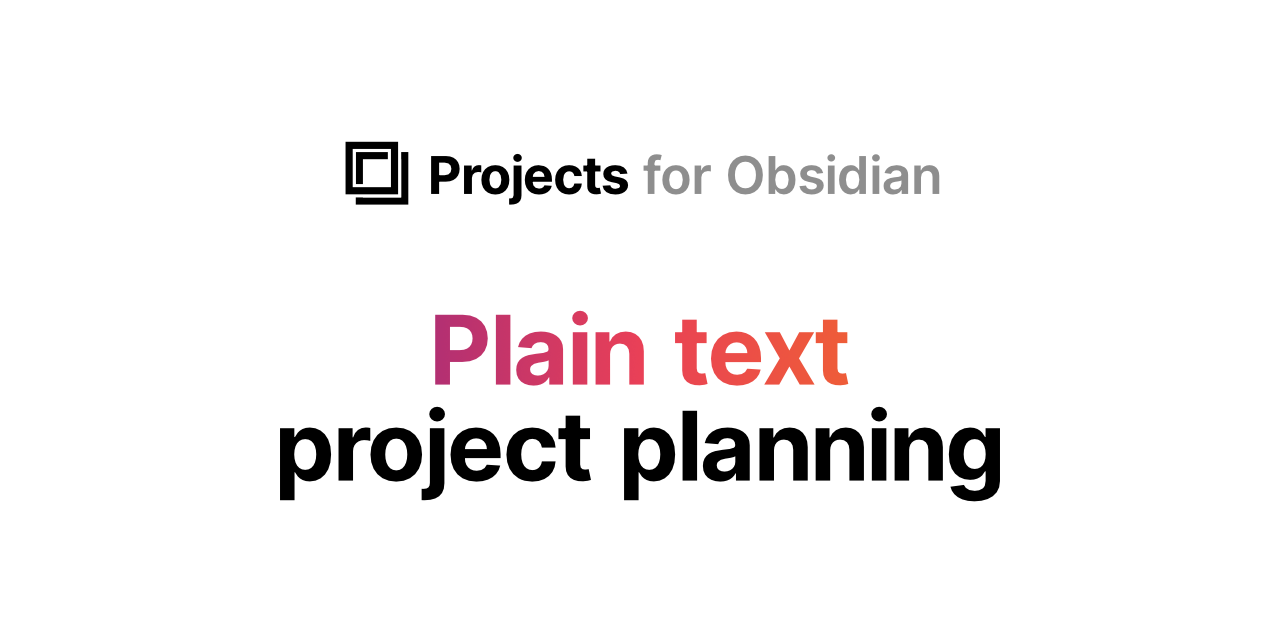marcusolsson/obsidian-projects