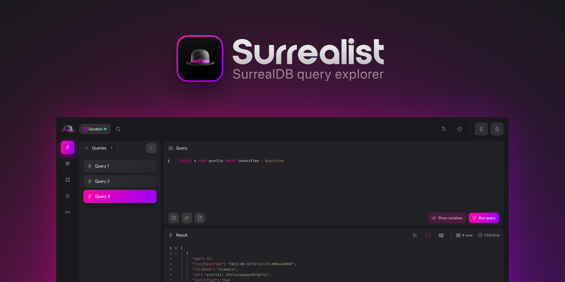 surrealdb/surrealist
