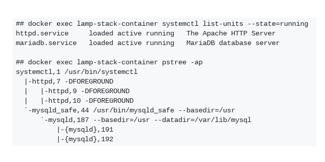 gdraheim/docker-systemctl-replacement